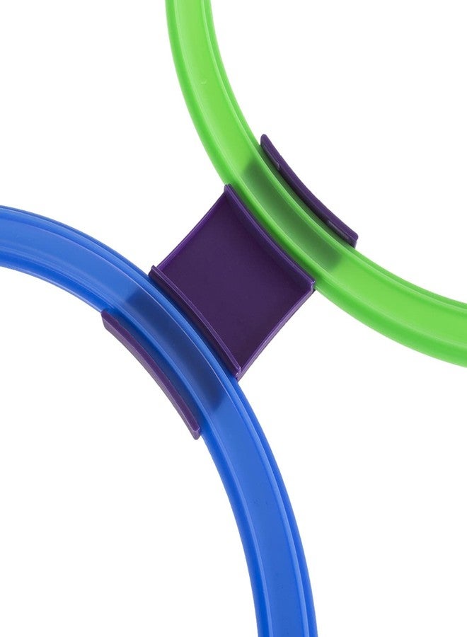 توي شاين لعبة حلقات الحجلة من توي شاين، 13 حلقة بلاستيكية متعددة الألوان ووصلات للاستخدام الداخلي أو الخارجي - مجموعة لعب إبداعية ممتعة للبنات والأولاد - Image 4